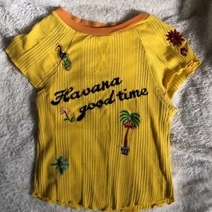 Havana Good Time Free People Crop Top